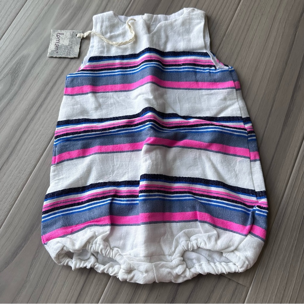 Lemlem Stripe Bubble Onesie